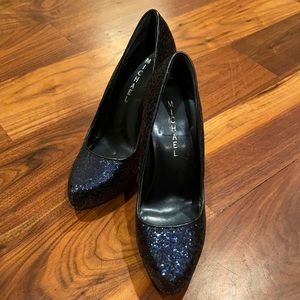 Navy sequin Michael Kors pump